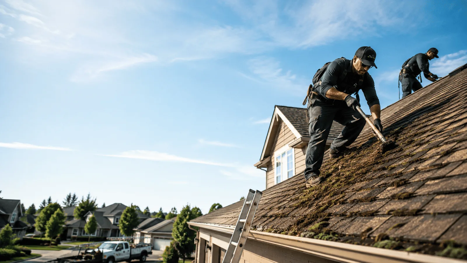 Roof Moss Removal in Silver Lake, IN near me